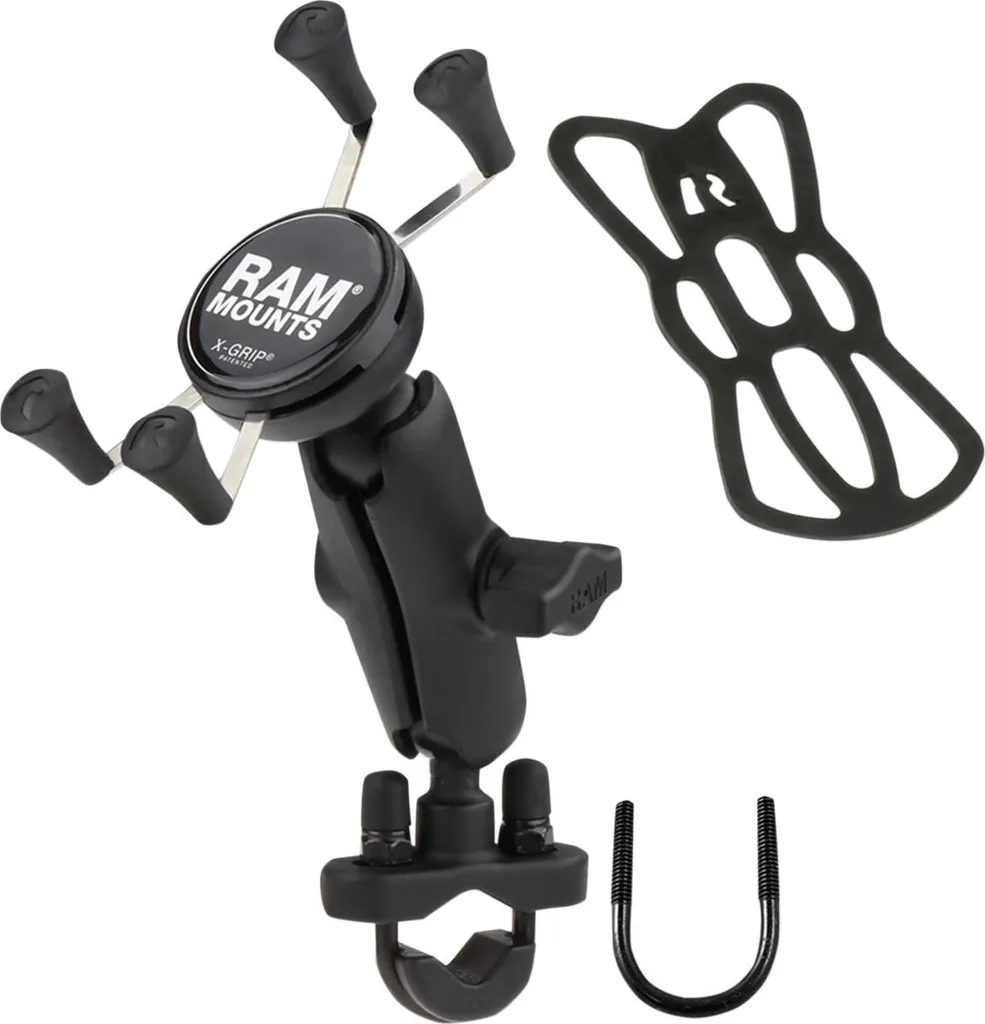 Support GPS Moto pour Guidon RAM Mounts X-Grip Fixation Smartphone