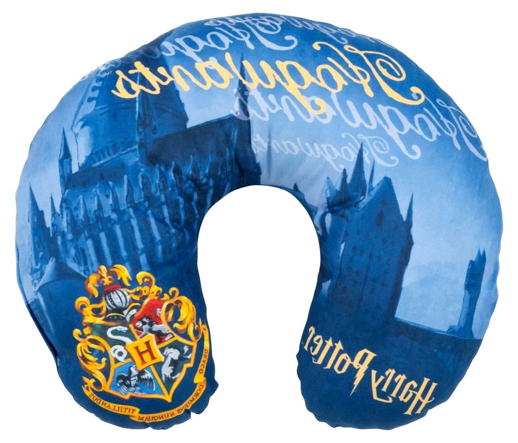 Harry Potter - Hogwarts Reise Nackenkissen bequemes Reisekissen Nackenhörnchen Auto Flugzeug Blau