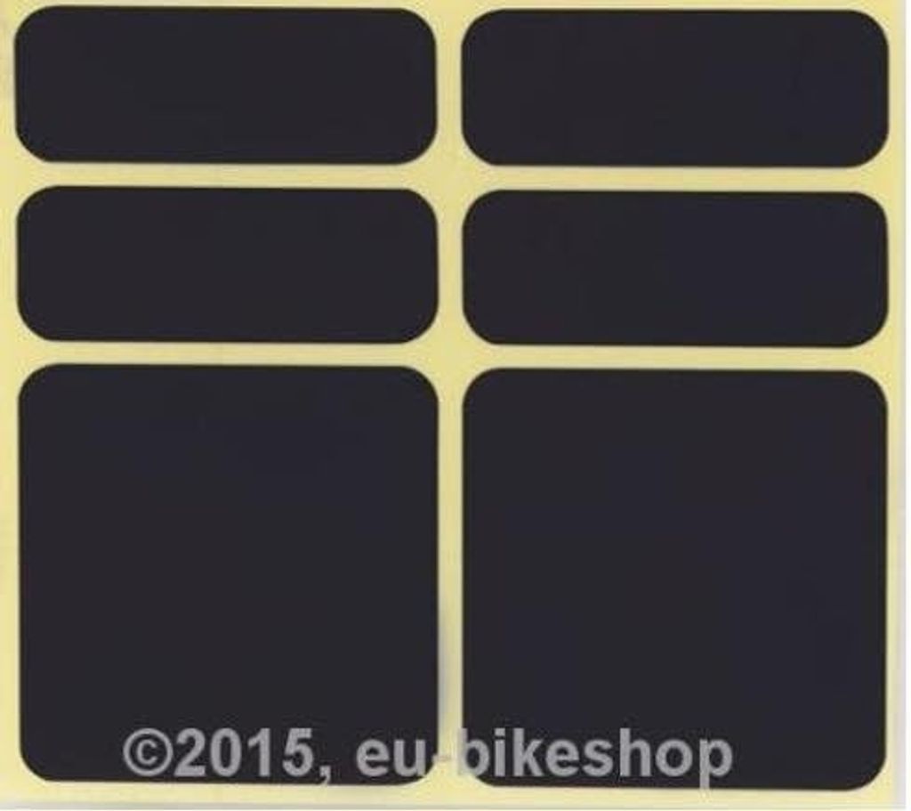 Force Stickers Reflekton Set Of 6 pcs Rahmen-Schutz Black