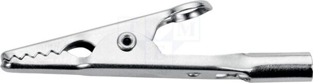 1x Krokodilklemme 16A Anschlüsse: 4mm Buchse 70VDC max.8mm 33VAC AK 305 NI Krokod