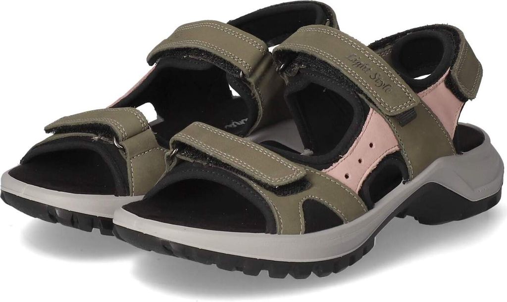 Beliana Damen Sandalen/ Outdoorsandalen Grün Rauleder Größe: 37