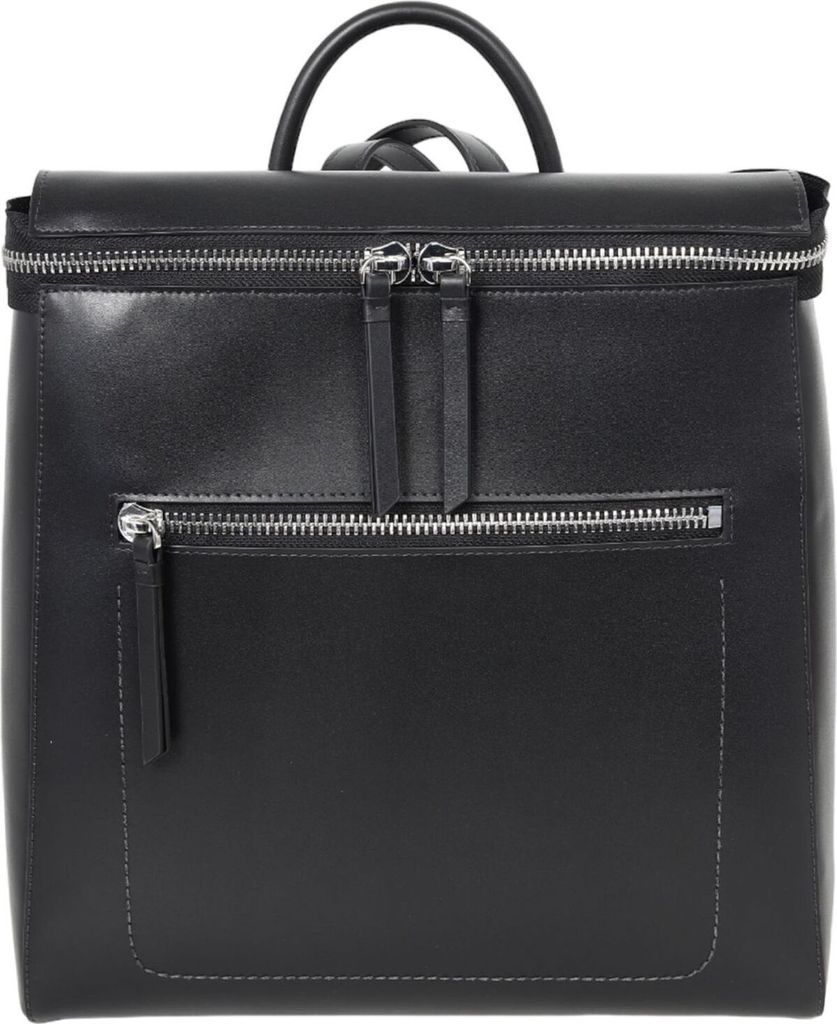 CINQUE Leder Freizeitrucksack Rucksack Diane Backpack Black schwarz