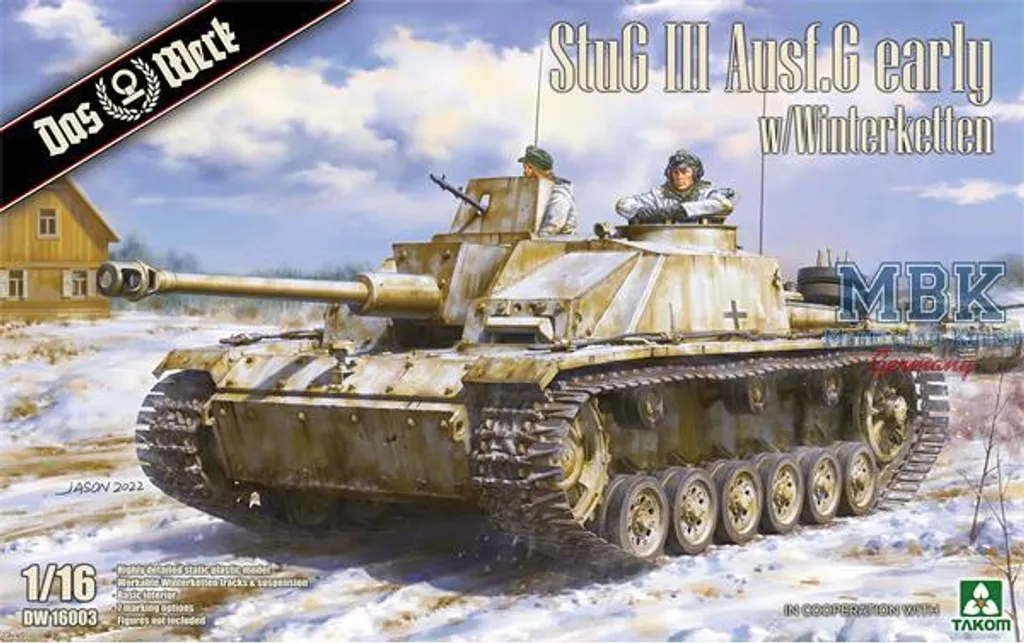 Maquette char StuG III Ausf.G idéal pour diorama hiver 1:16