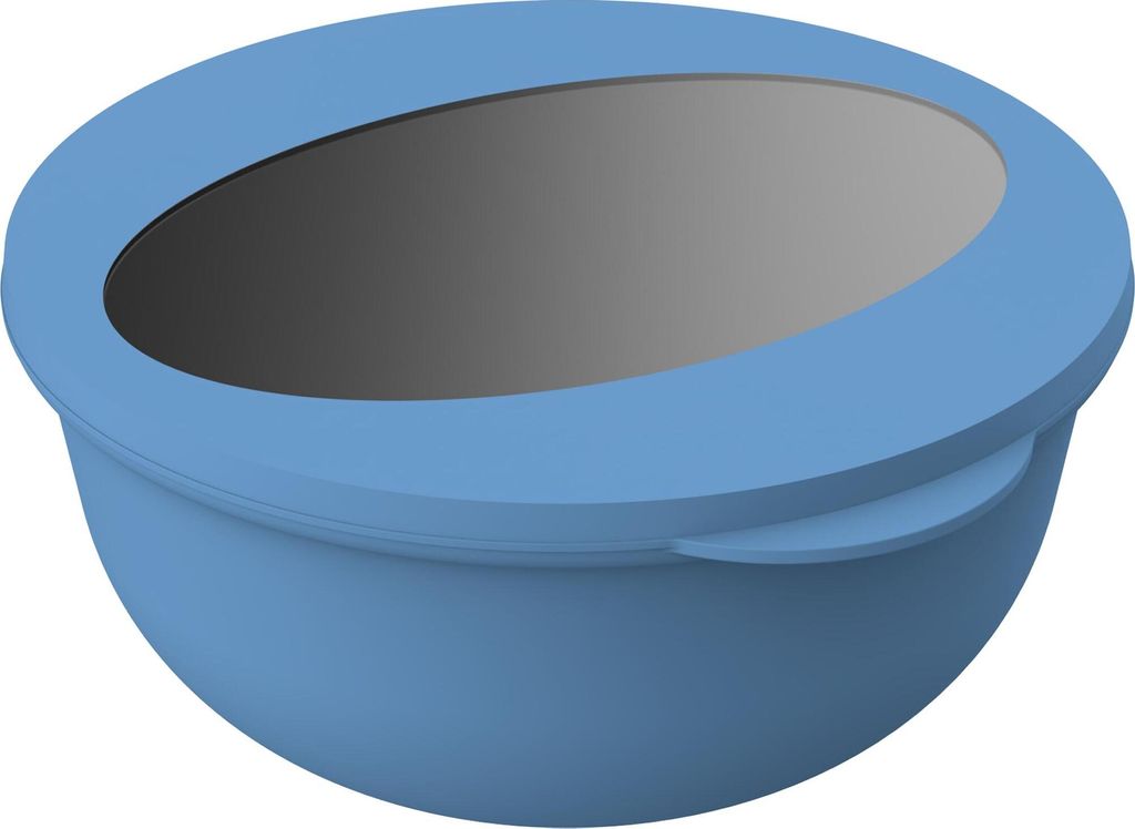 Praktische 1,0 l Food-Bowl "ToGo" in den Farben Braun, Schwarz, Blau, Grün und Rot: Stilvolles Design, Ideal für Mittagessen und Snacks unterwegs...