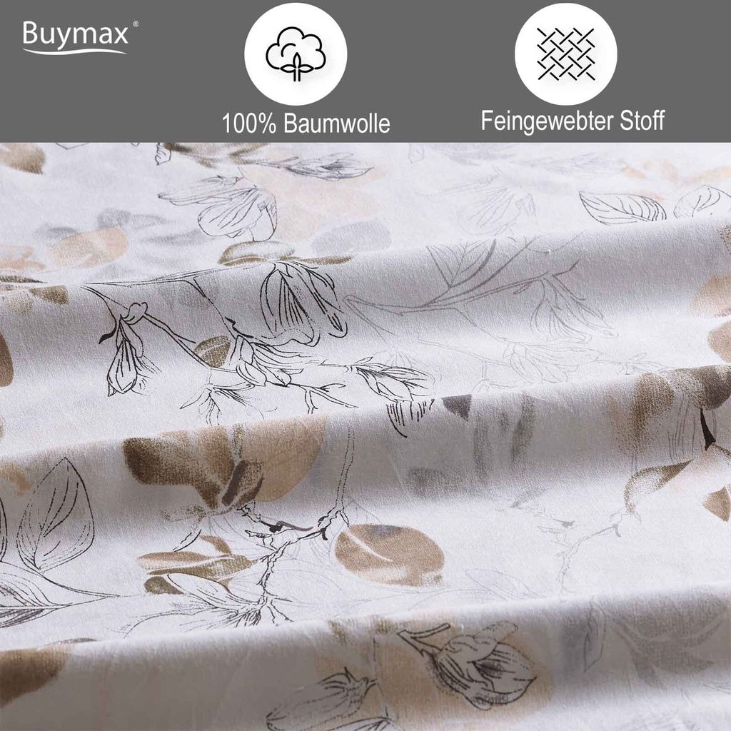 Bettwäsche Bettbezug 200x200 cm, Kopfkissenbezug 80x80 cm 3 Produktbild 3