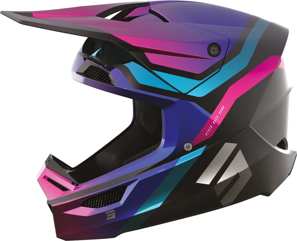 Casque motocross Shot Race Sky multicolore 2XL pour le cross et l'enduro