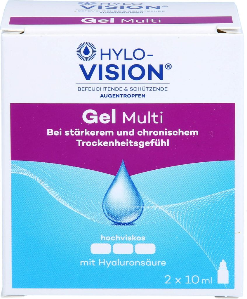 HYLO-VISION Gel Multi Augentropfen, 20 ml Lösung Produktbild 