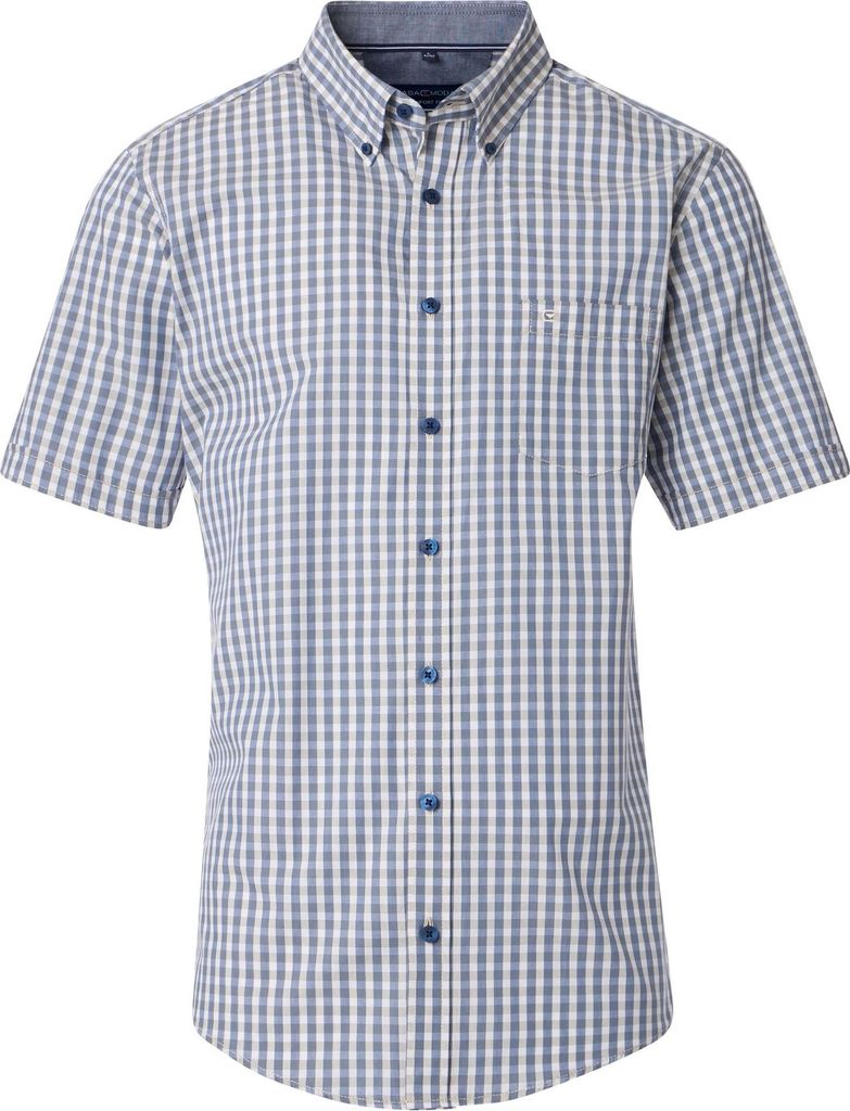 Casa Moda - Comfort Fit - Herren Freizeithemd Kurzarm (954421100), Größe:M, Farbe:Grün (301)