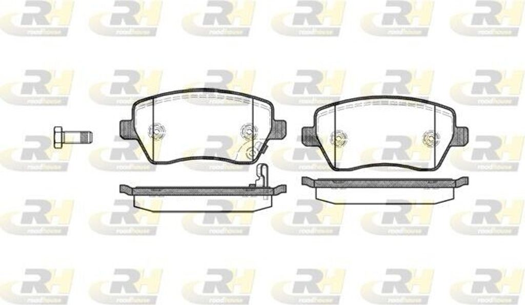 ROADHOUSE Bremsbeläge Satz Vorne Bremsklötze für OPEL AGILA (B) (H08) 2987.11