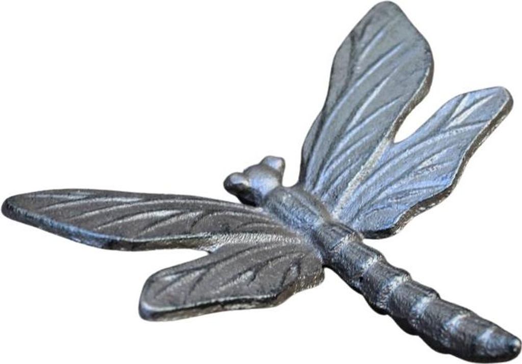 Gartenfigur Libelle Gusseisen antikbraun