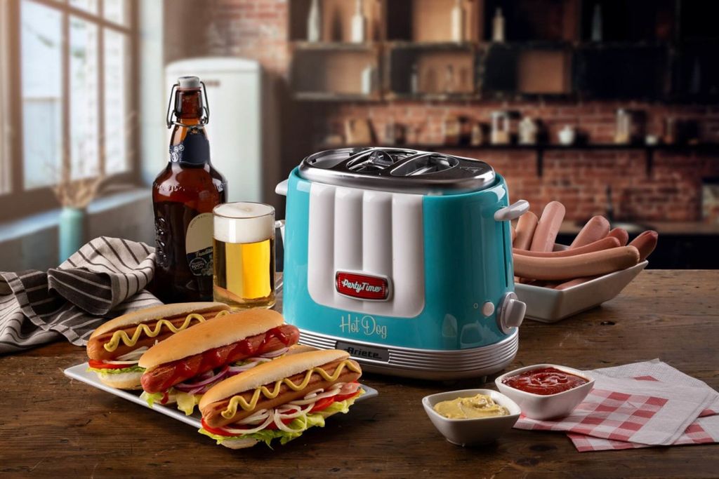 Ariete 206B Party Time Hod Dog Maker blau, 650 Watt für 2 Produktbild 4