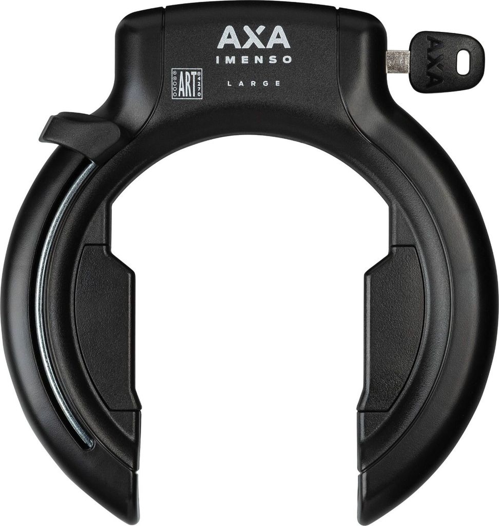 AXA Rahmenschloss Imenso Large 92mm Schlüssel abziehbar schwarz ART 2, schwarz