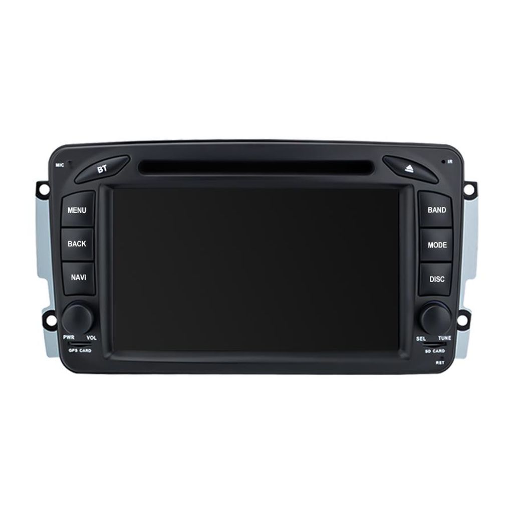 7 Zoll Radio mit CD für Mercedes W203 2000 - 2004 Navi Lenkradsteuerung Bluetooth RDS DSP GPS DAB+