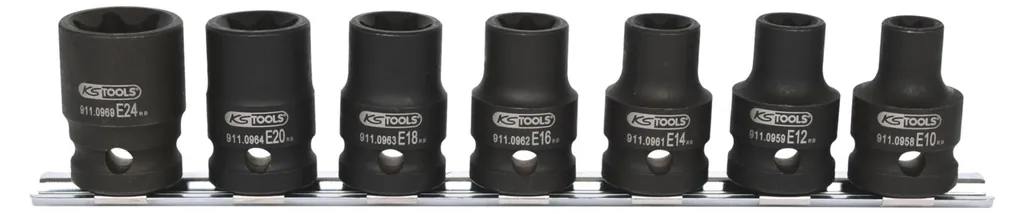 Douilles de force Torx-E 1/2 : débloquez les vis E10-E24 sans les abîmer