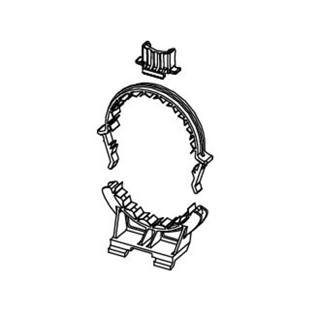 TECE 9820348 TECEprofil WC-Ablaufbogenhalter Produktbild 