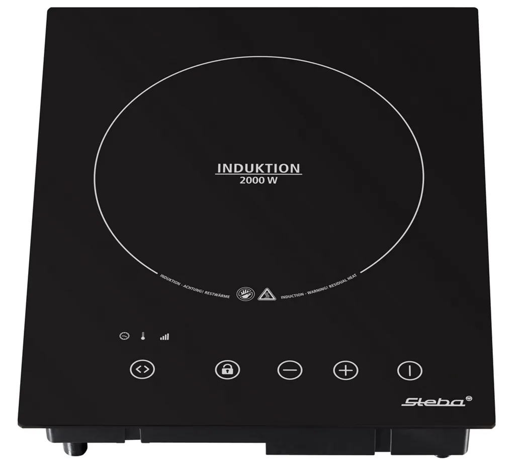 Plaque Induction en Verre Steba IK 60 E - Contrôle Tactile et Design Noir