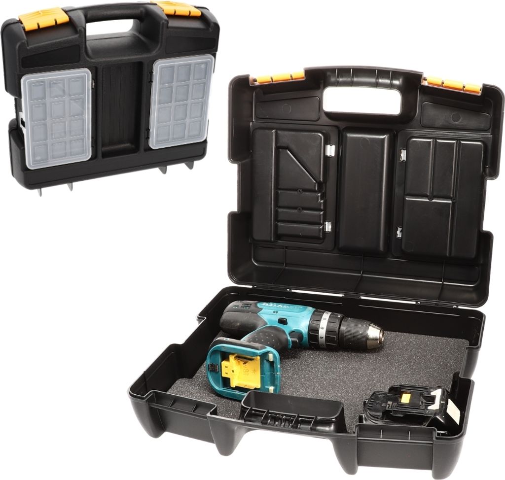 GarPet Werkzeugkoffer leer Kunststoff universal Maschinenkoffer für Elektrowerkzeuge Schaumstoffeinlage Werkzeug Geräte Koffer Box