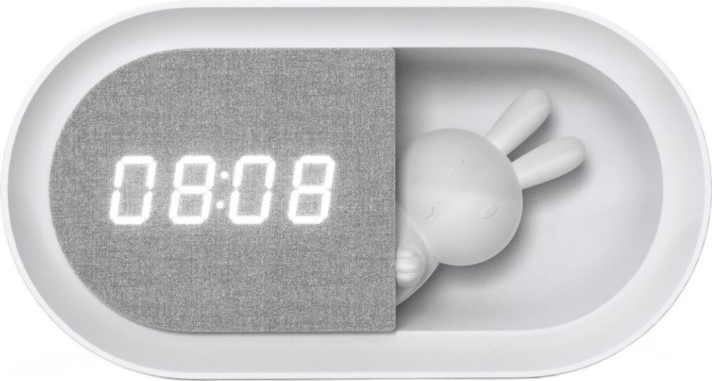 LED stolná nočná lampa BUNNY 3, bielo-sivá, 1,2 W, teplá Obrázok produktu 