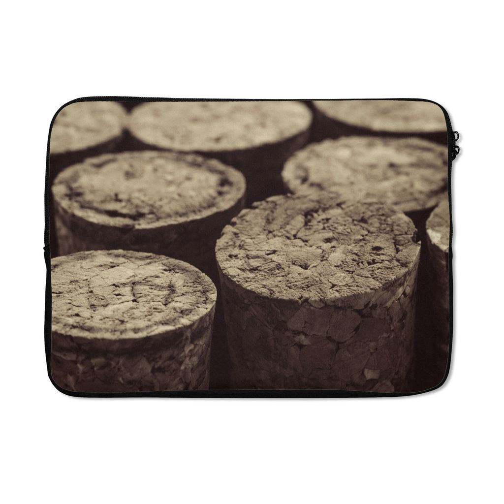 MuchoWow Laptop Hülle 14 ZollNahaufnahme von Korken Laptoptasche - Laptoptasche - Stoßsicher - Schutzhaube