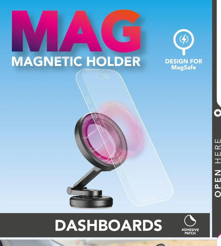 CellularLine Compact MAG Support Voiture Magnétique pour iPhone 12 Noir - 4