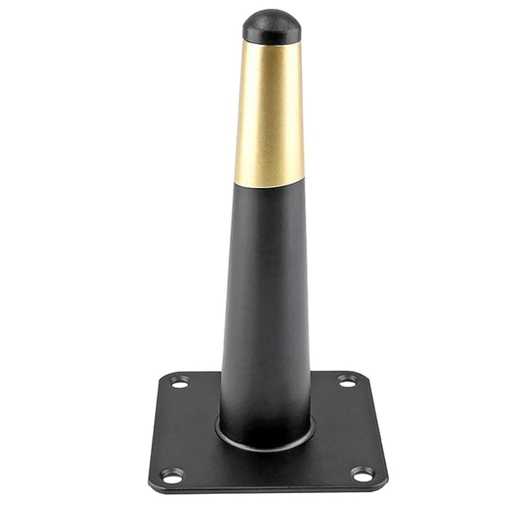 Verstellbare Möbelfüße 4er Set, schwarz, Metall, ideal für Schrank, Sofa, Tisch & Bett