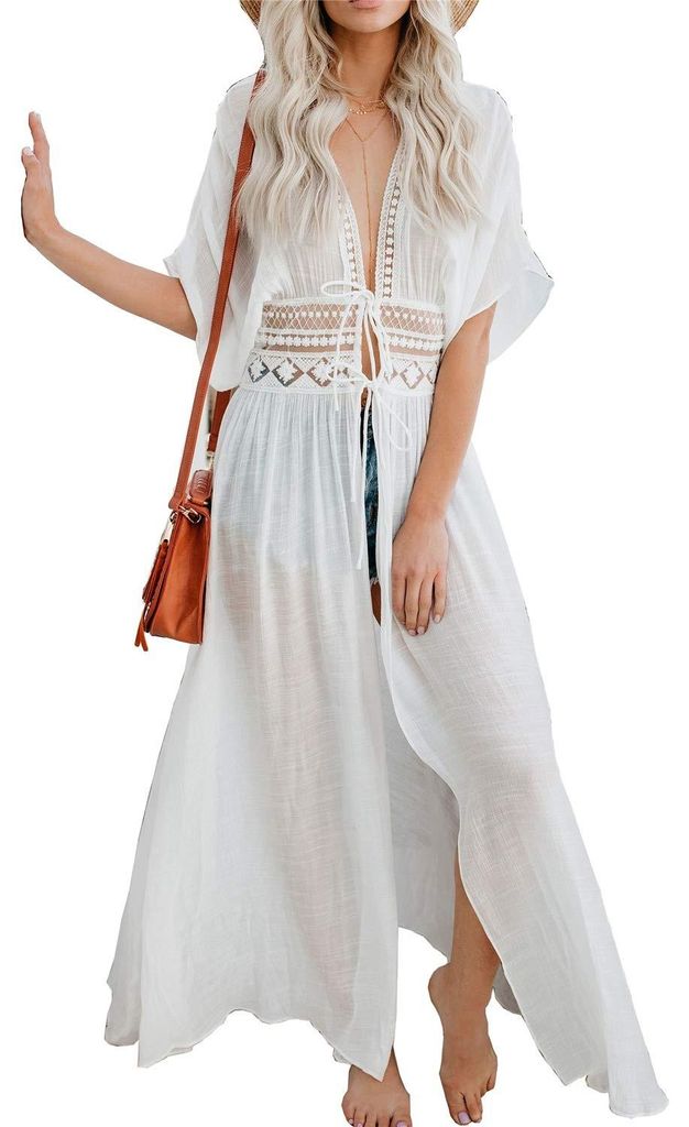 Elzusha - Vestido largo tipo caftán de verano para mujer Imagen del producto 