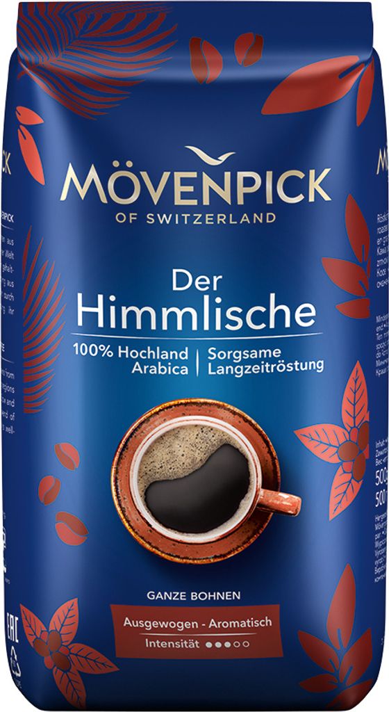 Mövenpick DER HIMMLISCHE Kaffee Sparpaket, 12x500g Bohnen Produktbild 