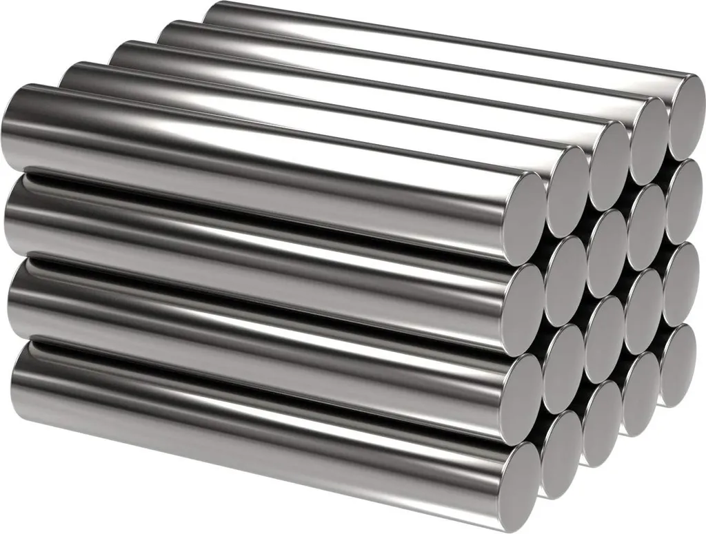 Aimant néodyme pour fixation et affichage 4x25mm - 20 barres argentées pro