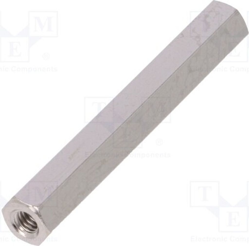 10x Distanzmuffe mit Gewinde Innengew: M4 50mm sechskant Messing 116X50 Distanzele