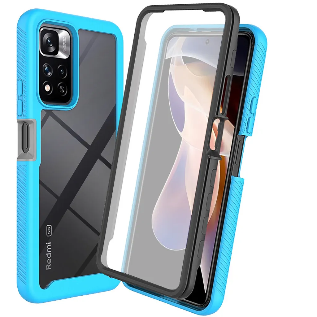 Cover Blu Xiaomi Redmi Note 11 Pro+ 5G - Protezione Integrale Elegante
