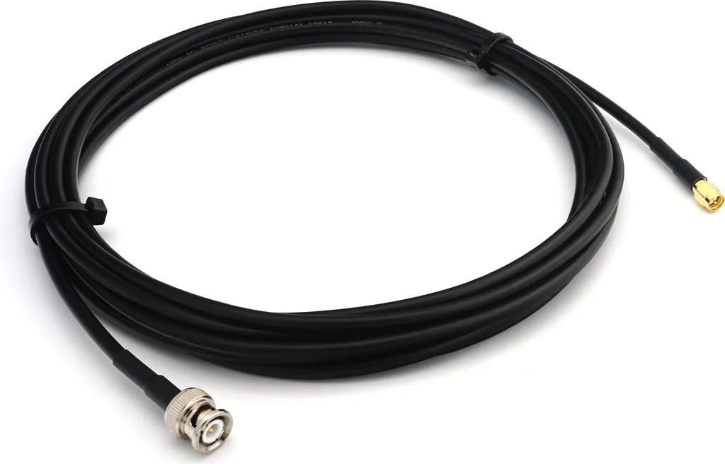 Cavo Coassiale BNC Maschio - SMA Maschio 20m RG58 | 50 Ohm RF Jumper