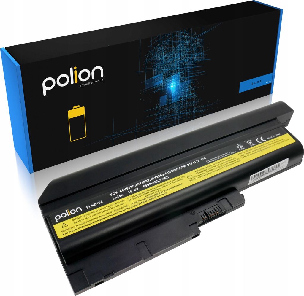 POLION Laptop-Akku für Lenovo ThinkPad, 6600mAh