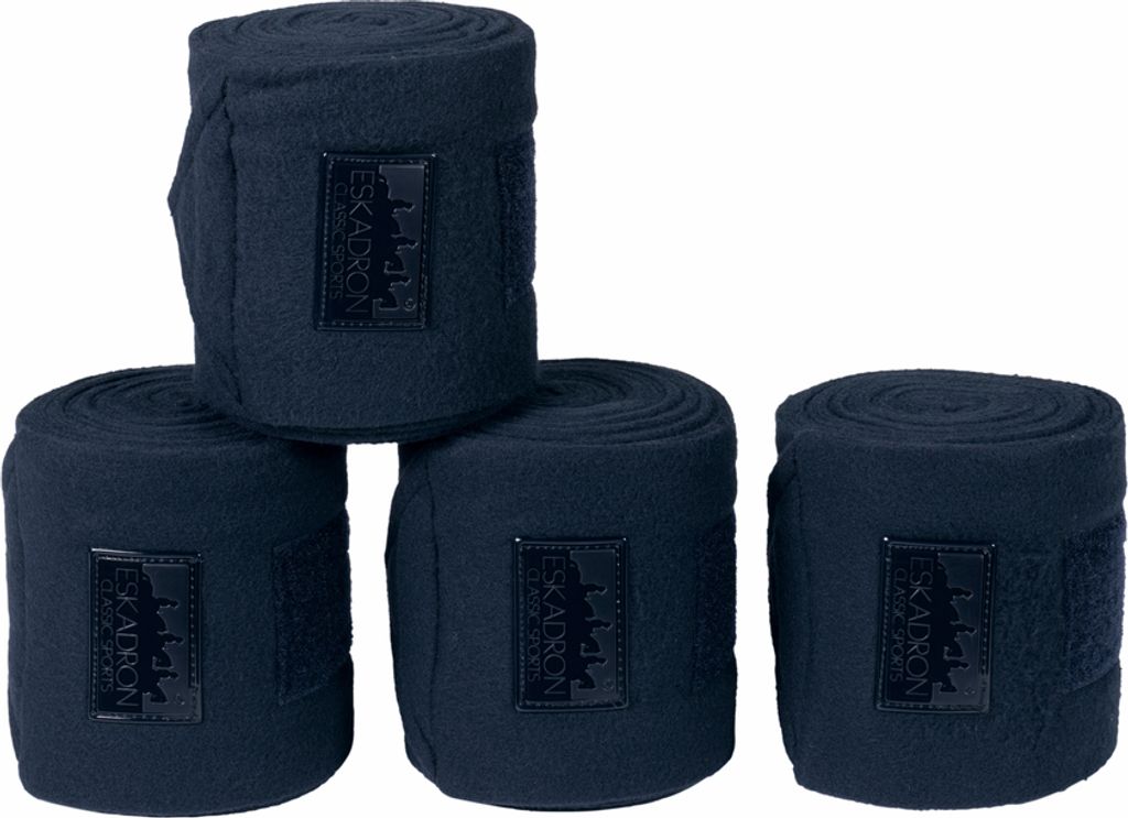 Eskadron Fleecebandagen 4er Set, Bandagen Größe - Warmblut Farbe - dark navy