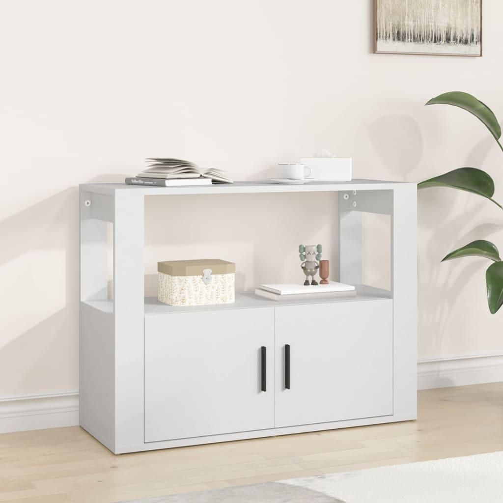 vidaXL Kredens biały 80x30x60 cm Materiał drewnopochodny Zdjęcie produktu 