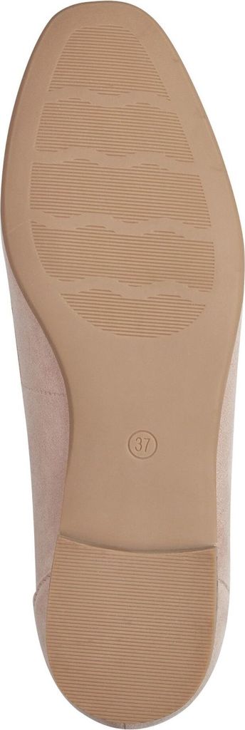 MARCO TOZZI Damen Slipper Zierspange Loafer samtige Haptik 2-24212-42, Größe:41 EU, Farbe:Beige