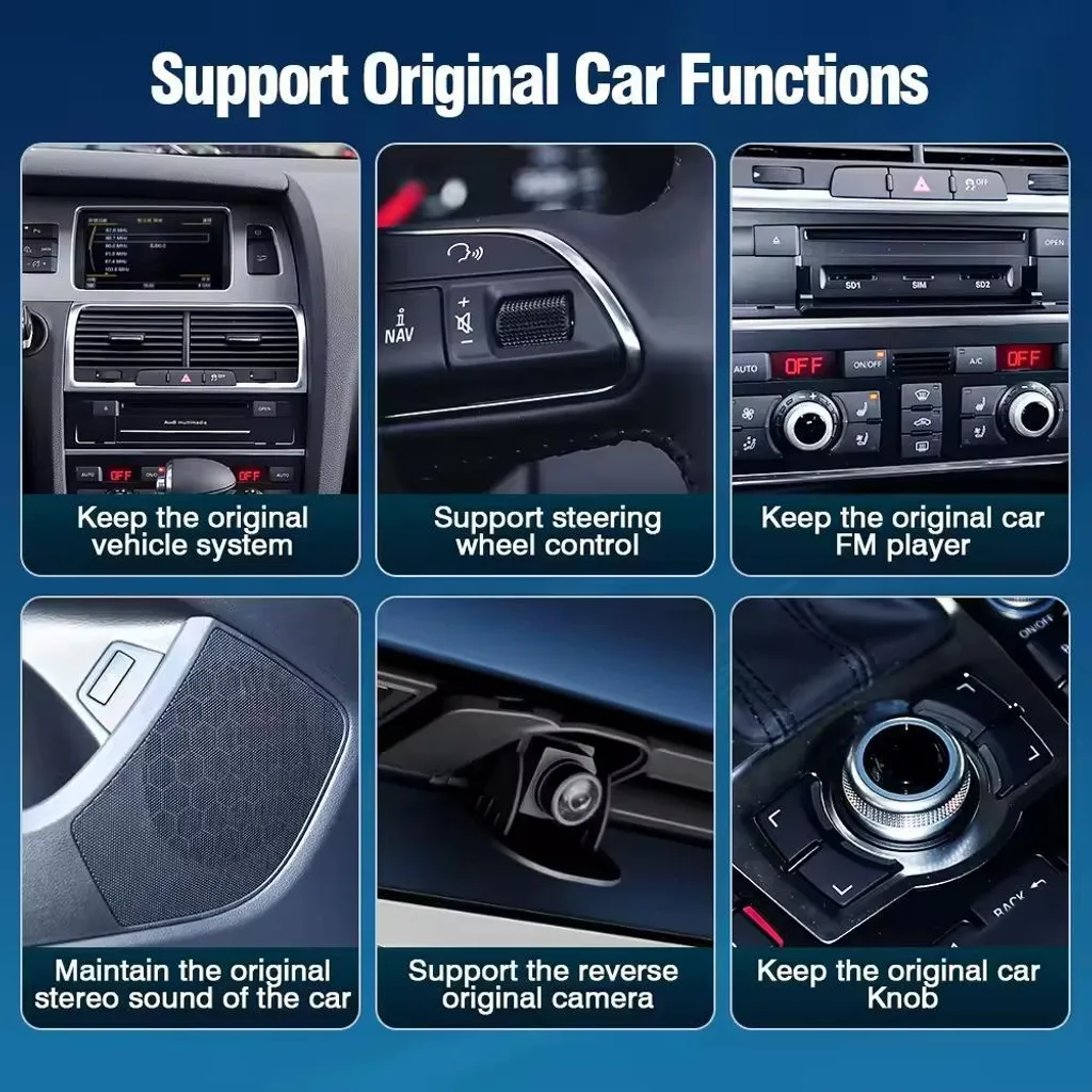 Module CarPlay sans fil MMI 3G avec Duplication d'Écran Audi A6 Q7