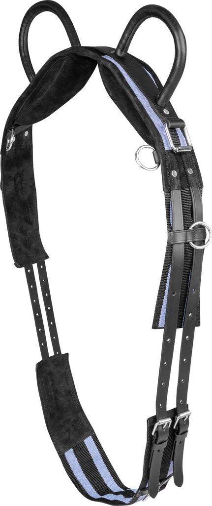 Waldhausen Longiergurt mit zwei Handgriffen , Größe:Shetty, Farbe:schwarz/grau