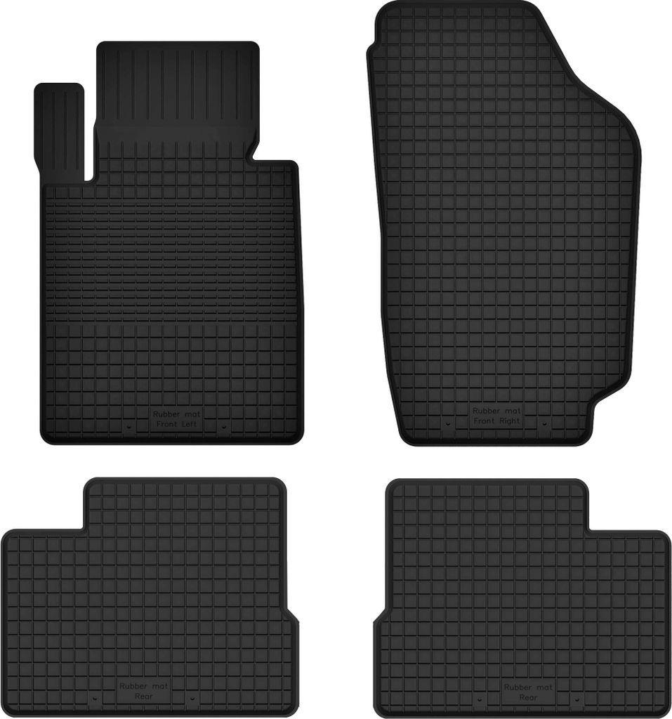 Gummifußmatten 4er Set, universell für: Jeep Wrangler III JK Offroad (2006-2017)