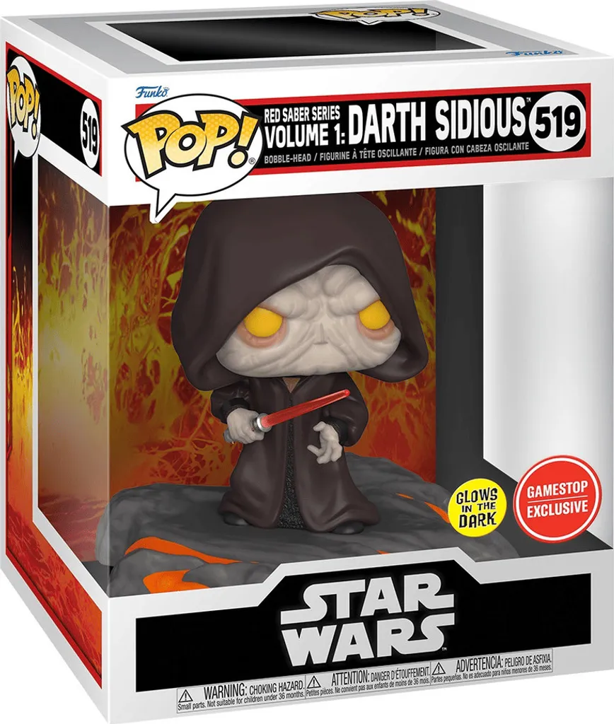 Funko POP ! Star Wars Dark Sidious 519 SE Glow DLX figurine de collection