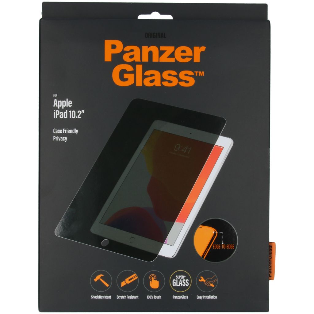 PanzerGlass Privacy & Case Friendly - Bildschirmschutz für Tablet - Glas - 10.2" - für Apple 10.2-inch iPad (7. Generation, 8. Generation, 9. Gen...