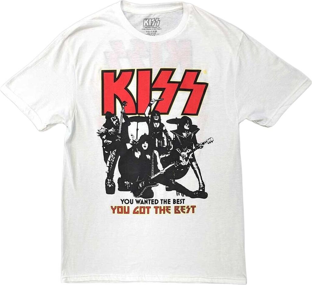 Kiss - "End Of The Road You Got The Best" T-Shirt für Herren/Damen Uni RO11266 (XL) (Weiß)