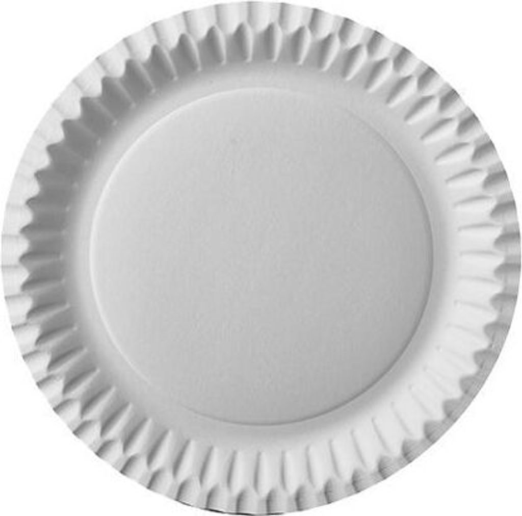 600 tradingbay24 Teller, Pappe rund Ø 23 cm weiss tbU90001 Einewgteller Pappteller