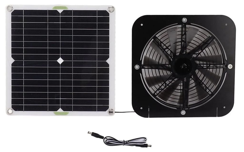 Solární ventilátor, 100 W, 3000 otáček za minutu, vodotěsný Obrázek produktu 