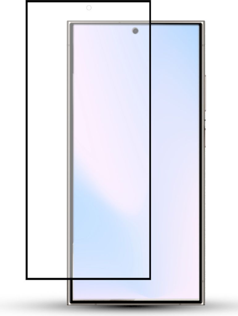 1-Pack SAMSUNG S24 ULTRA Displayschutzfolie aus 9H gehärtetem Glas