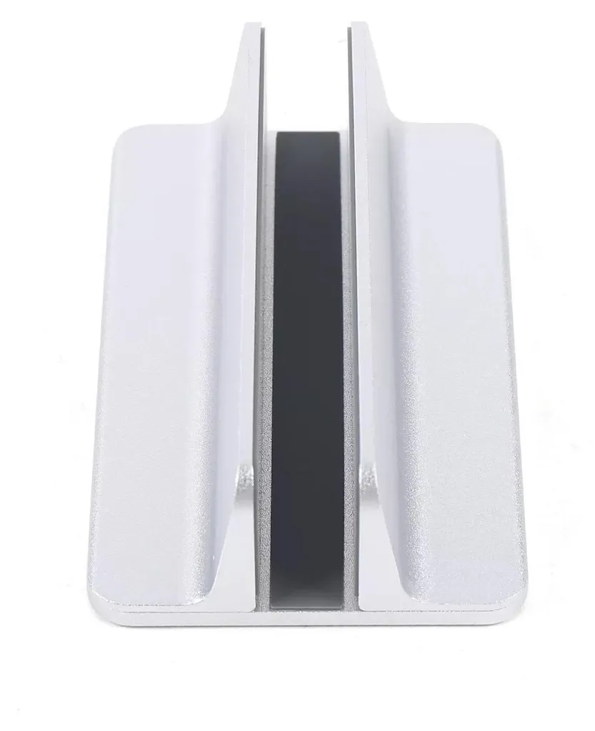 Support Vertical Laptop en Aluminium Argent - Évitez l'Encombrement PC - 5
