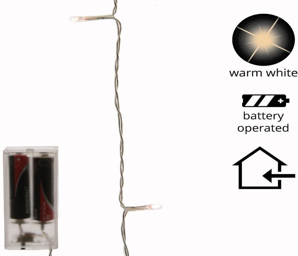 LED Lichterkette indoor innen 2,75 m L 20 Lichter