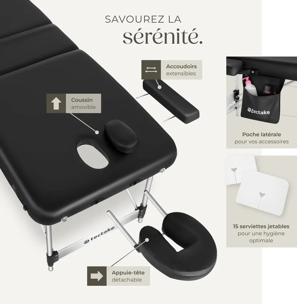 Table de massage KO TAO - Solution stable pour vos soins à domicile