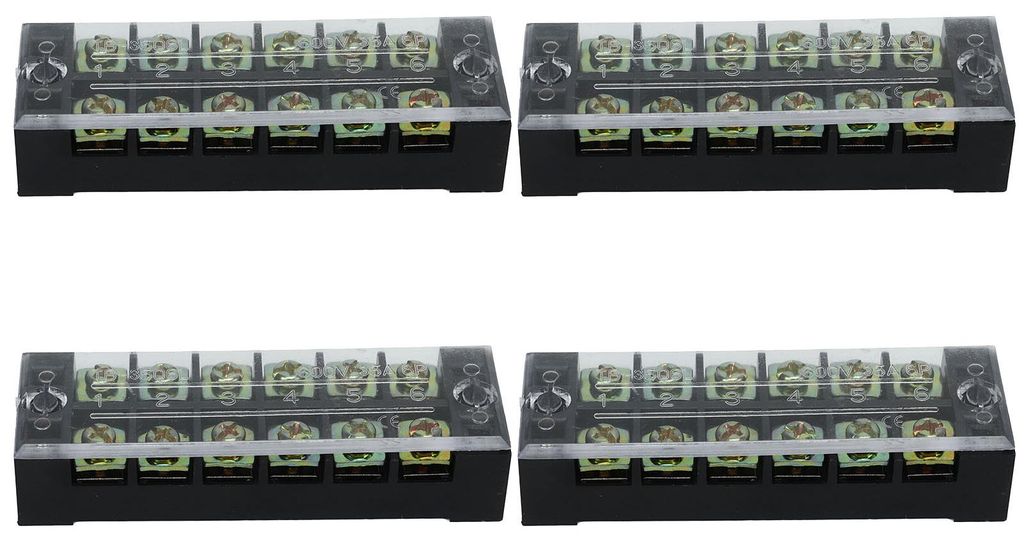 4-teiliger Klemmenleistenblock TB Fester Großstrom-Kupfer-Schützkreis 600 V 35 A 6 Positionen