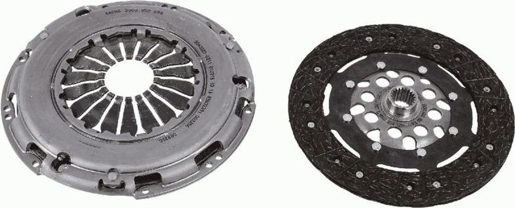 SACHS 3000 950 538 Kupplungssatz OE 302056060R kompatibel mit Talisman, Scenic, Modus, Megane, Latitude, Laguna, Kangoo, Kadjar, Fluence, Duster, C...