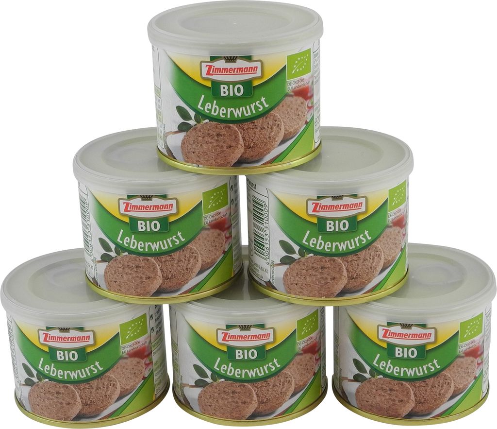 Leberwurst 6er Pack (6 Dosen à 200 g)